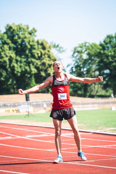 Nils Huhtakangas (LG Osnabrueck) am 03.07.2022 waehrend den NLV+BLV Leichtathletik-Landesmeisterschaften im Jahnstadion in Goettingen (Tag 1)